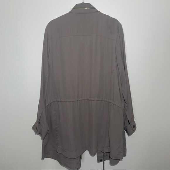 Daniel Rainn DR2 Women's Plus Military Utility Cargo Shacket Jacket - Size 1X - Picture 6 of 8